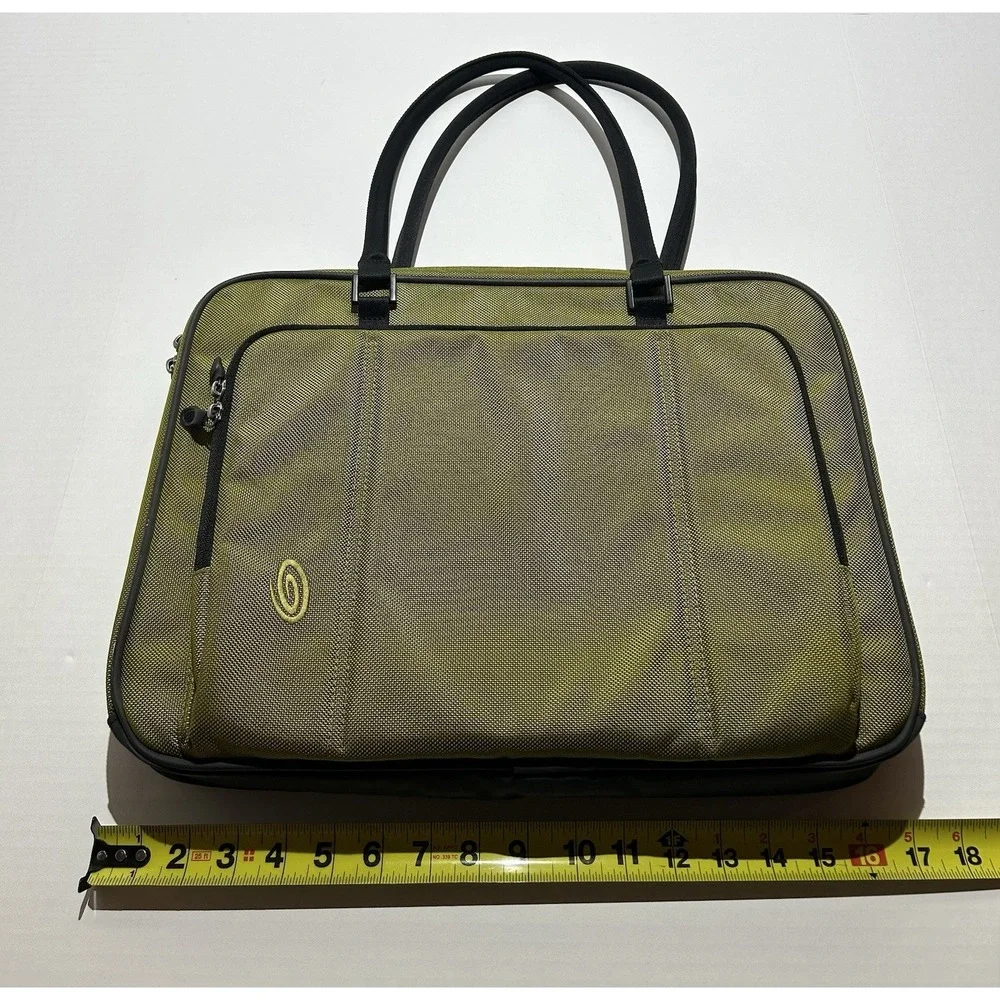 Timbuk2 Padded Laptop Zip Executive Business Briefcase Bag Tote Green 17